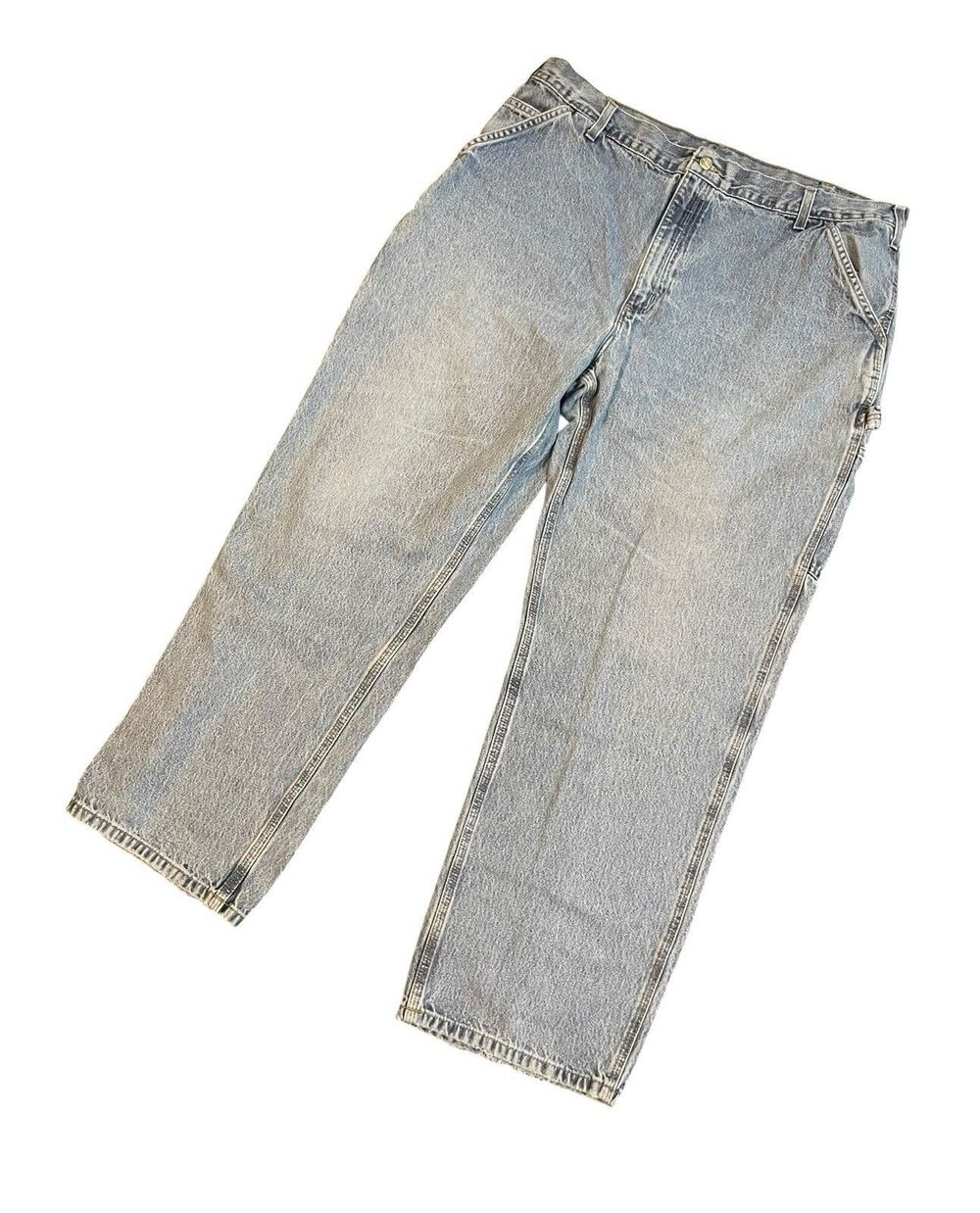 Carhartt Relaxed Fit Baggy Blue Denim Carpenter Jeans Size 40x32 Skater Workwear